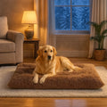CozyNest™ Panier Lavable en Peluche pour Chien