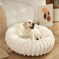 FrostCurl™ Plush Donut Pet Bed for Dogs & Cats