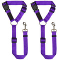 RideGuard™ Lot de 2 ceintures de sécurité pour chien pour appui-tête de voiture